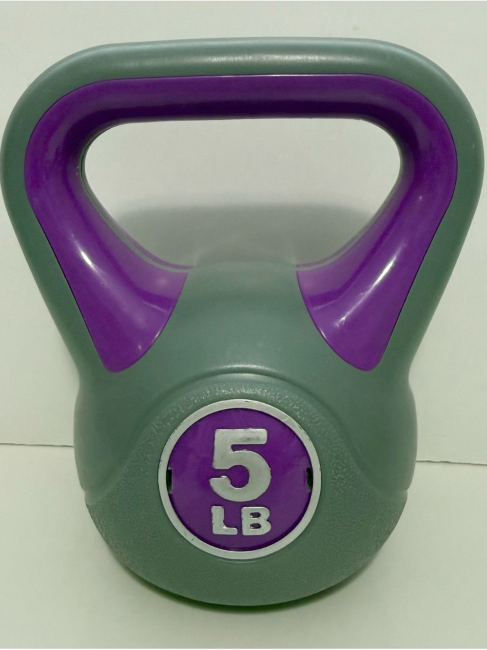 5 LB Purple & Gray Kettlebell
